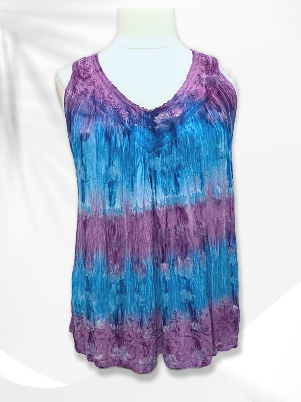 Artisan Boutiques Embroidered Sleeveless Top Free Size